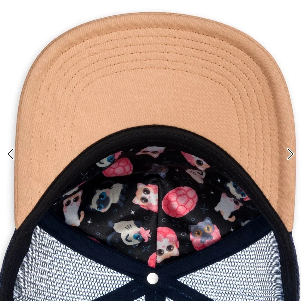 Marvel Navy and Tan Cap with Gold Logo - Picture 4 of 4